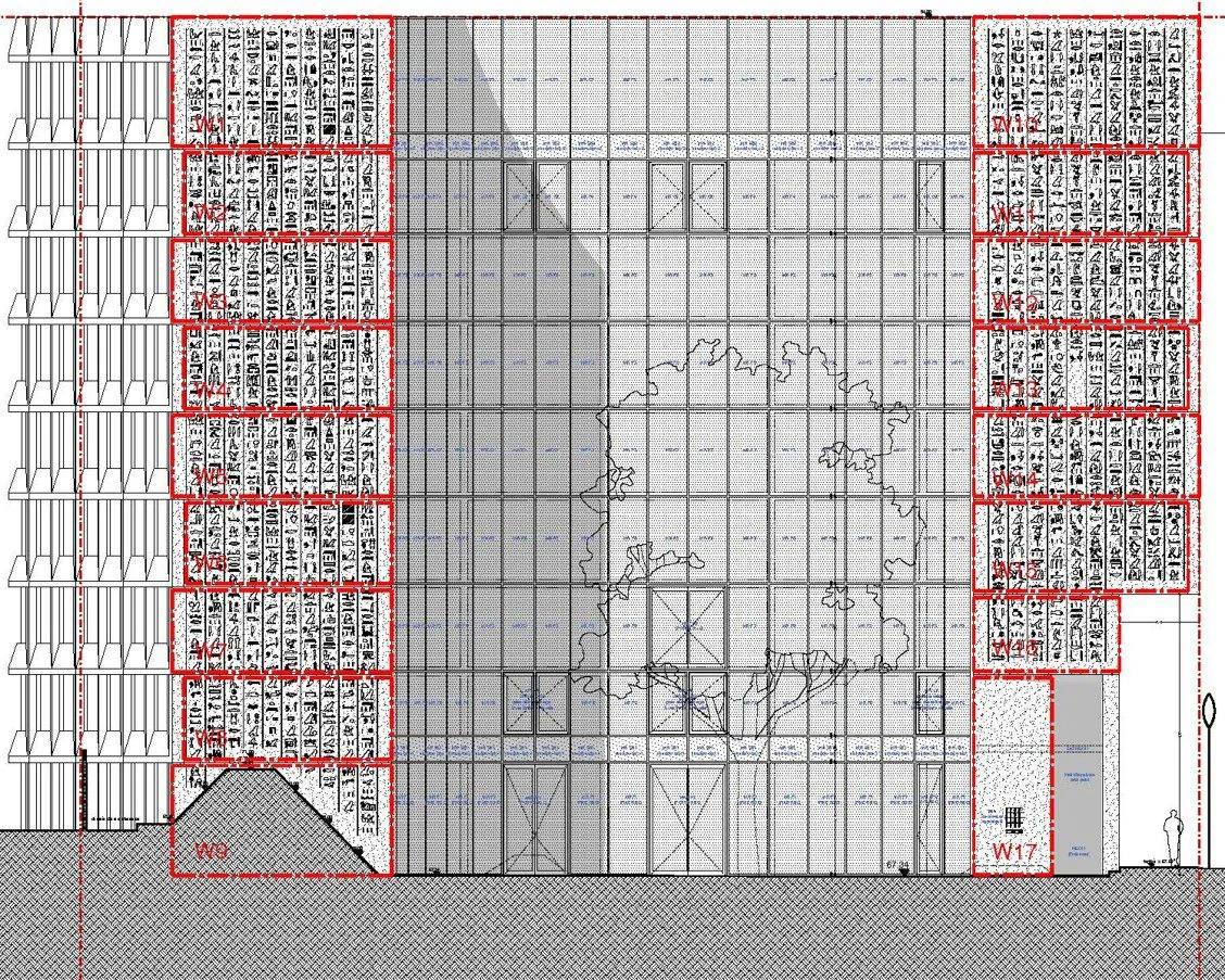 17 gevelpanelen Maison D'Egypte