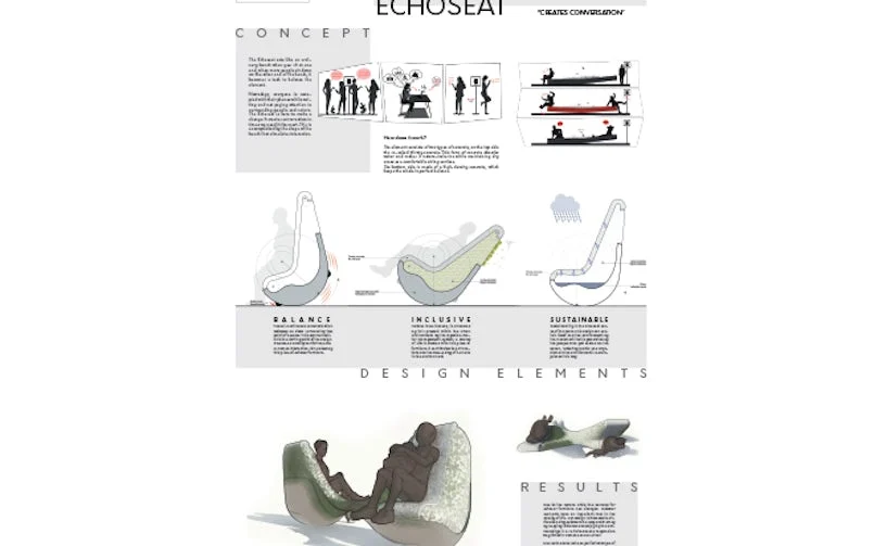 akoestisch werkende zitoplossing in beton. winnaar concrete design competition
