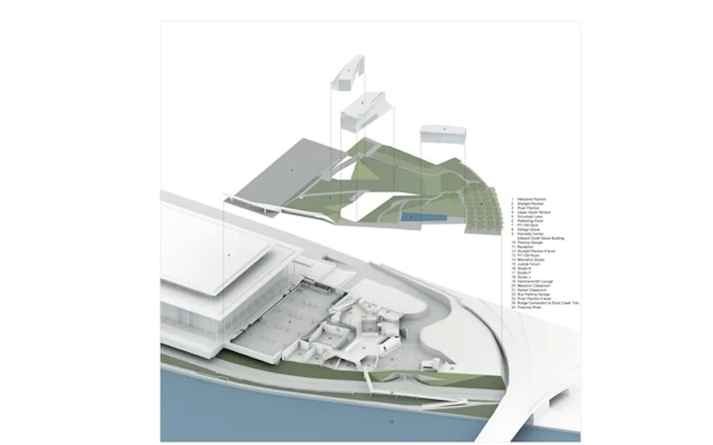 axonometisch overzicht uitbreiding kennedy center