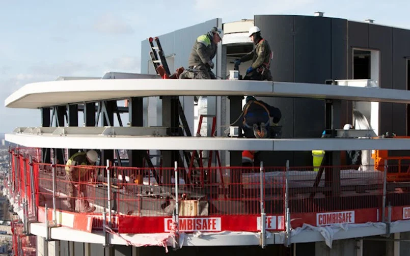 bouw amsteltoren bovenste verdieping betonconstructie
