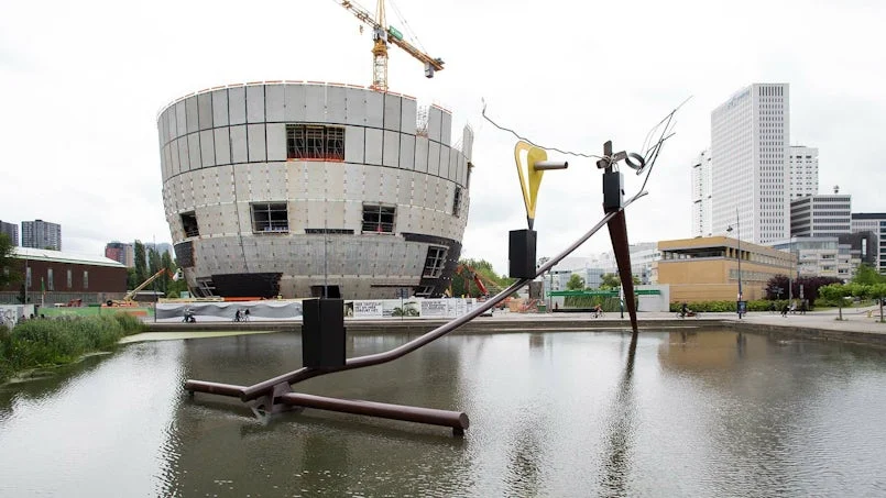 bouwproces museumdepot rotterdam donorskelet beton
