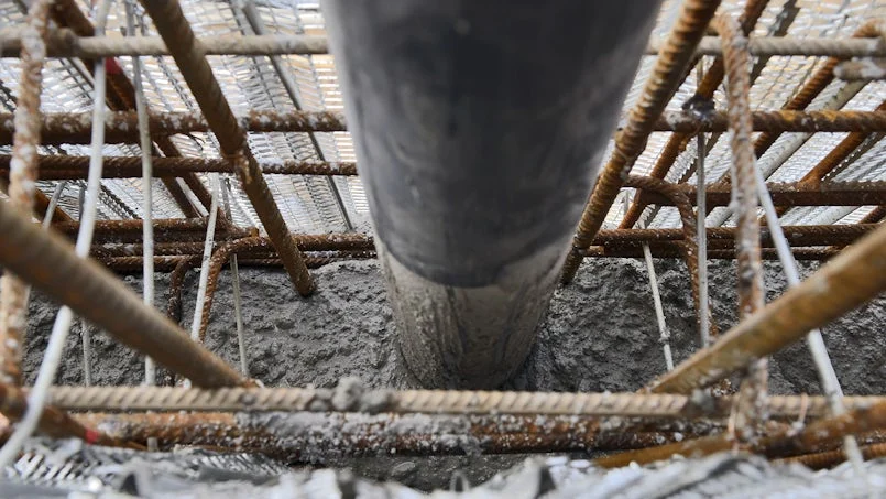 detail betonconstructie en bekisting congresgebouw luik