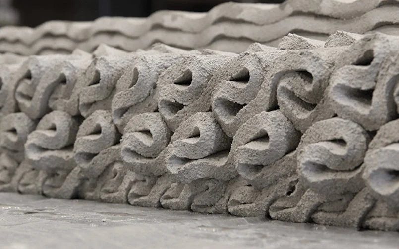Experiment ‘Viennetta-beton’ voor Fire Wall (foto: TU Eindhoven)