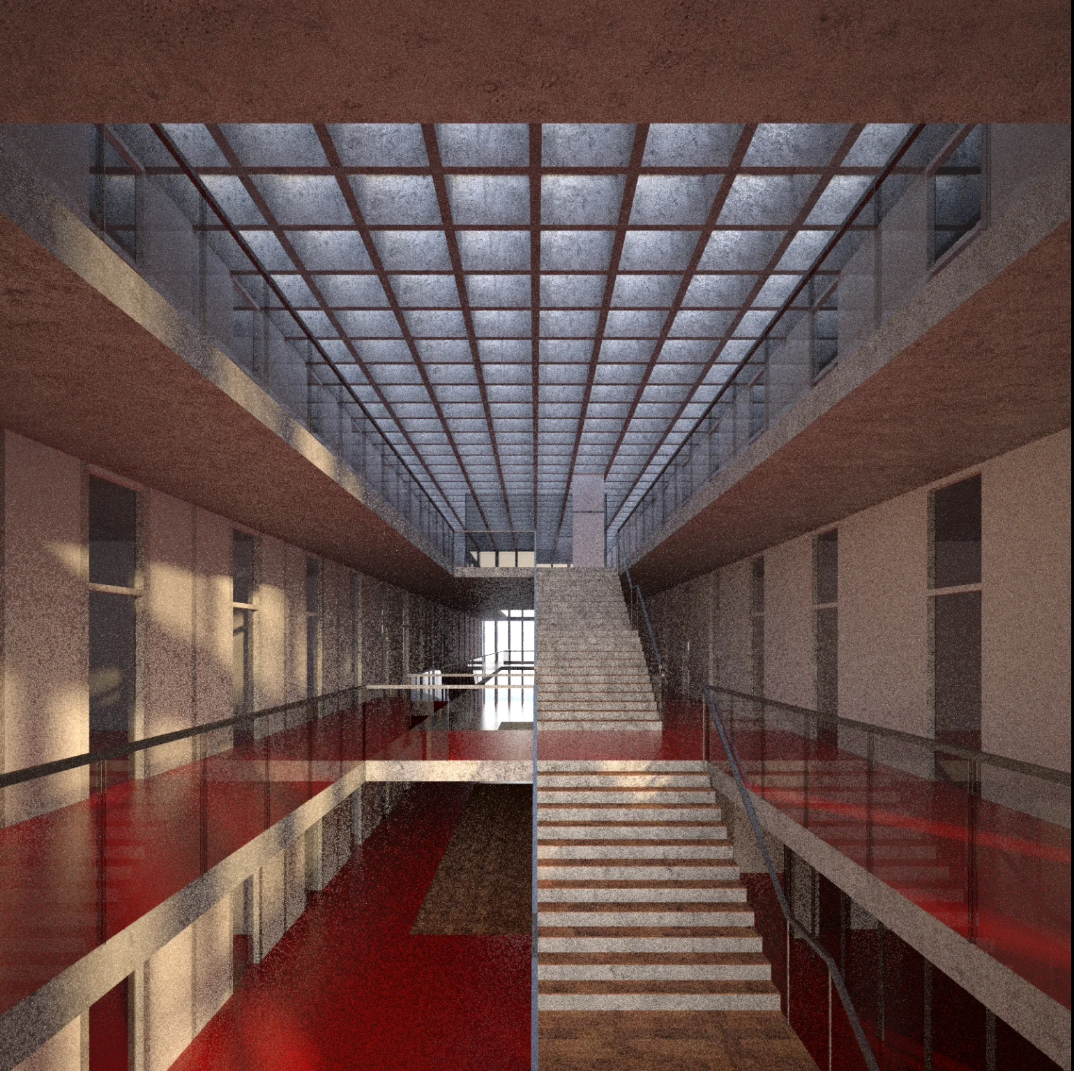 Ontwerp voor de afdeling Pharmacie van de medische faculteit in São José Campos (bron: KAAN architecten)