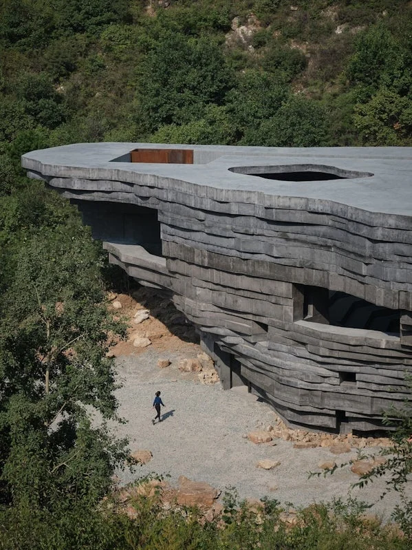inverted cone shaped structure photo by jonathan leijonhufvud