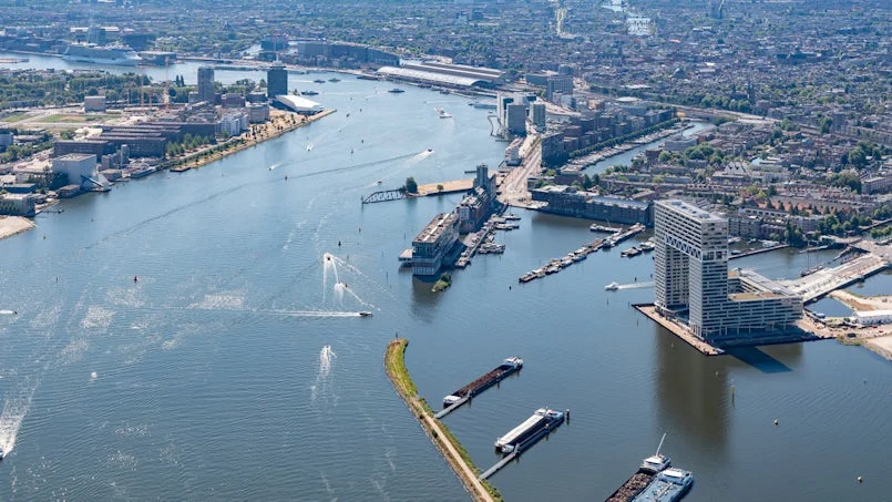 pontsteiger amsterdam luchtfoto houthaven