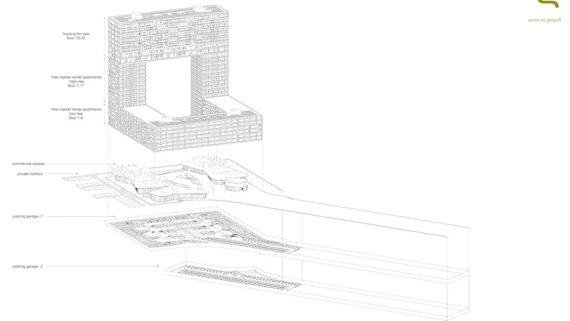 pontsteiger constructiedetail tekening staal en beton