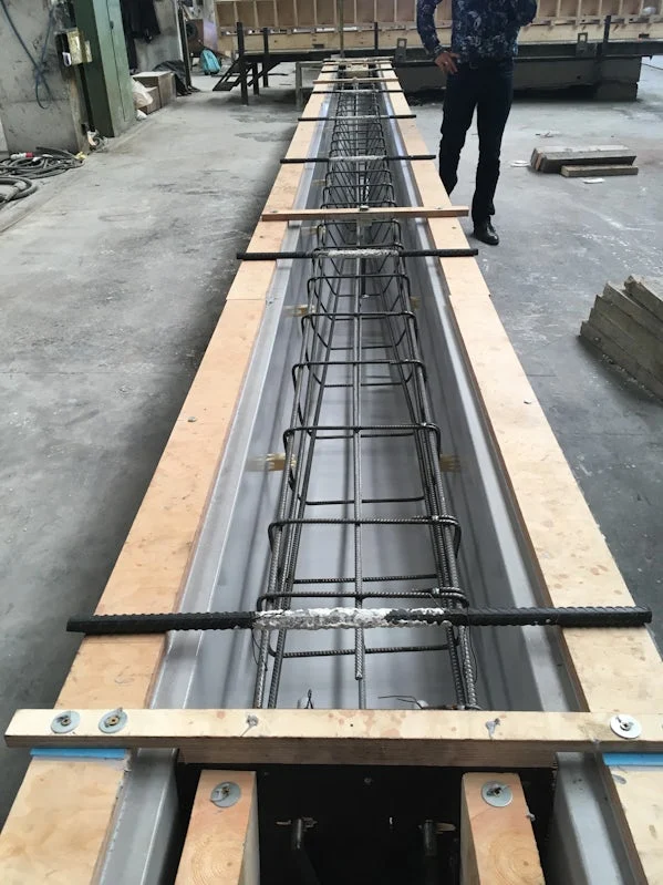 productie bekisting voor prefab betonnen gevel element hudsons bay