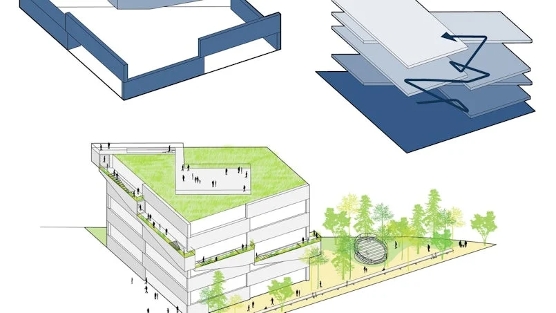 stapeling van betonnen gevels